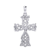 Celtic Tree of Life Cross Silver Pendant TPD6122