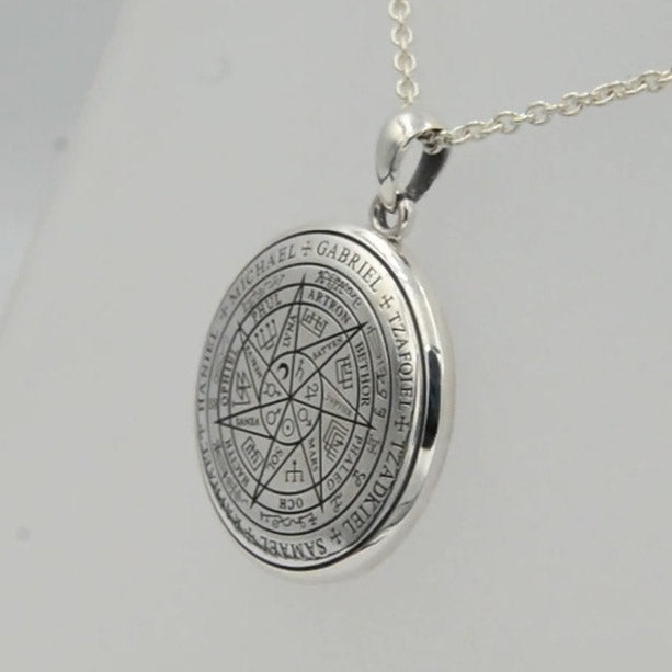 Sigil of Seven Archangels Inspired Sterling Silver Pendant TPD6134