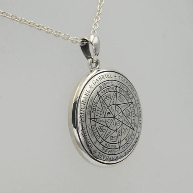Sigil of Seven Archangels Inspired Sterling Silver Pendant TPD6134