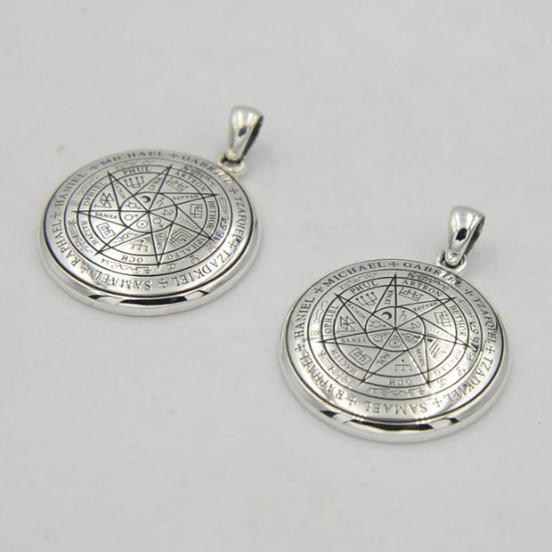 Sigil of Seven Archangels Inspired Sterling Silver Pendant TPD6134