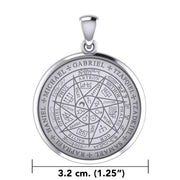 Sigil of Seven Archangels Inspired Silver Pendant TPD6134