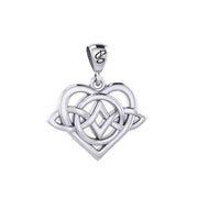 Celtic Symbol of everlasting love Eternal Love Sterling Silver Pendant – Timeless Symbol of Love and Devotion by Peter Stone Jewelry TPD6214