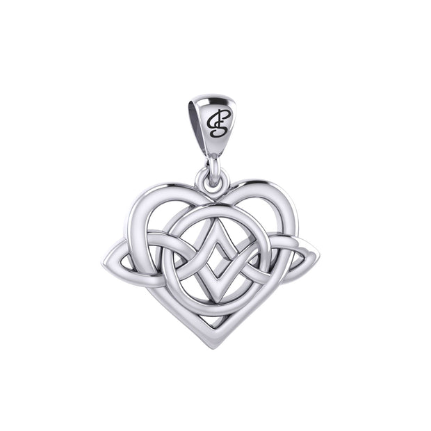 Celtic Symbol of everlasting love Eternal Love Sterling Silver Pendant – Timeless Symbol of Love and Devotion by Peter Stone Jewelry TPD6214
