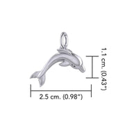 Oceanic Bonds Sterling Silver Friendly Dolphins Pendant by Peter Stone TPD6223 - Wholesale Jewelry