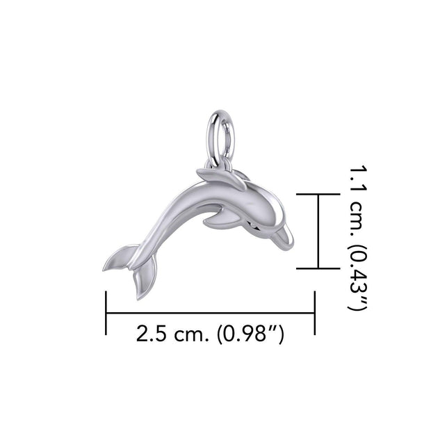 Oceanic Bonds Sterling Silver Friendly Dolphins Pendant by Peter Stone TPD6223 - Wholesale Jewelry