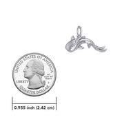 Marine Harmony Sterling Silver Whale Shark Pendant by Peter Stone TPD6224