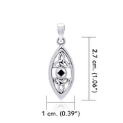 NA Recovery With Trinity Knot Silver Pendant TPD6238
