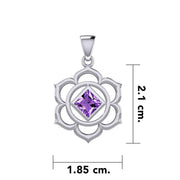 Chakra NA Recovery Silver Pendant with Gemstone TPD6240