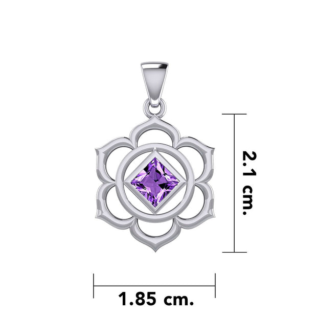 Chakra NA Recovery Silver Pendant with Gemstone TPD6240