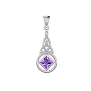 The Celtic NA Recovery Pendant with Gemstone TPD6241