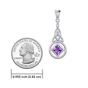 The Celtic NA Recovery Pendant with Gemstone TPD6241
