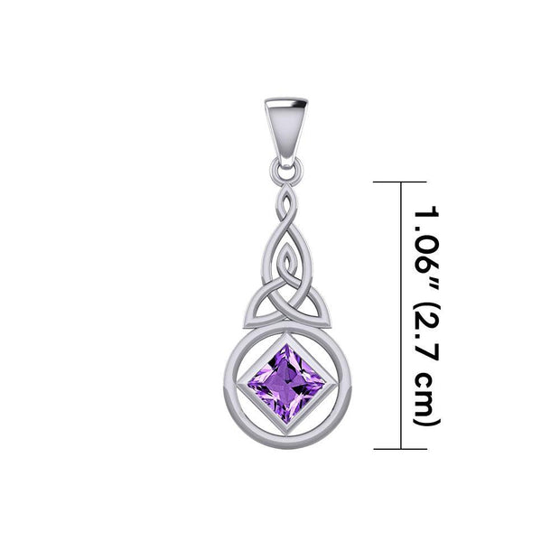 The Celtic NA Recovery Pendant with Gemstone TPD6241 - Wholesale Jewelry