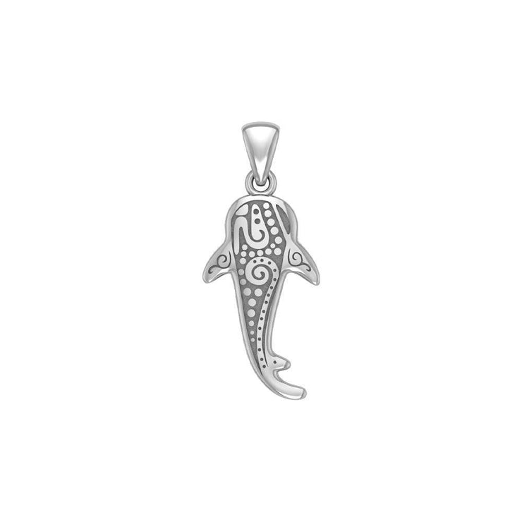 Small Oboriginal Whale Shark Silver Pendant By DiveSilver - Wholesale Jewelry