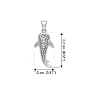 Small Oboriginal Whale Shark Silver Pendant By DiveSilver - Wholesale Jewelry