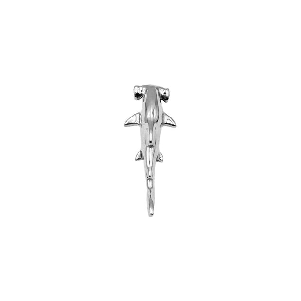 Hammerhead Shark Sterling Silver Pendant with Hidden Bale TPD6295