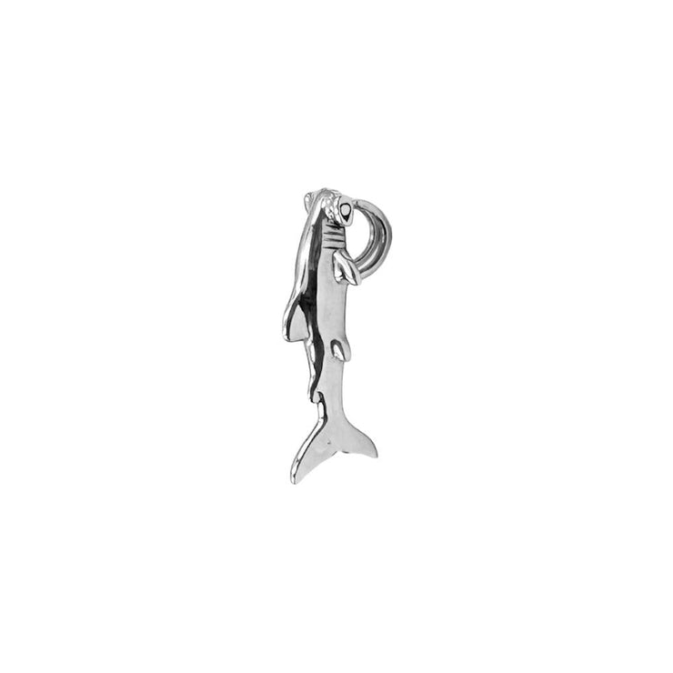 Hammerhead Shark Sterling Silver Pendant with Hidden Bale TPD6295