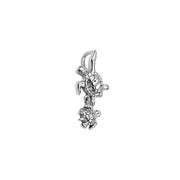 Sea Turtle with Baby Sterling Silver Pendant TPD6300