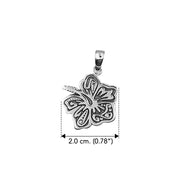 Hibiscus Flower Sterling Silver Pendant TPD6302