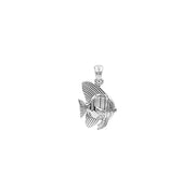 DiveSilver Tailfin Batfish Sterling Silver Pendant TPD6305