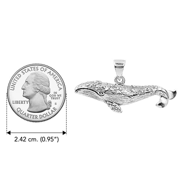 DiveSilver Gray Whale Sterling Silver Pendant TPD6310