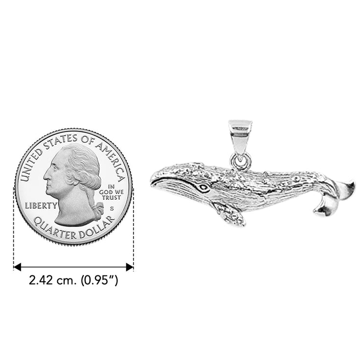 DiveSilver Gray Whale Sterling Silver Pendant TPD6310