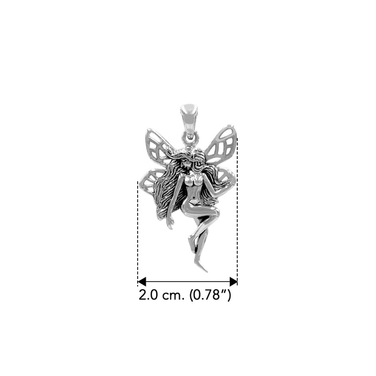 Fairy Sterling Silver Pendant TPD6323