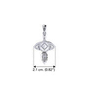 Goddess with NA Recovery Symbol Sterling Silver Pendant TPD6348