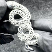 Celtic Snake Sterling Silver Pendant – A Symbol of Transformation and Wisdom TPD6395