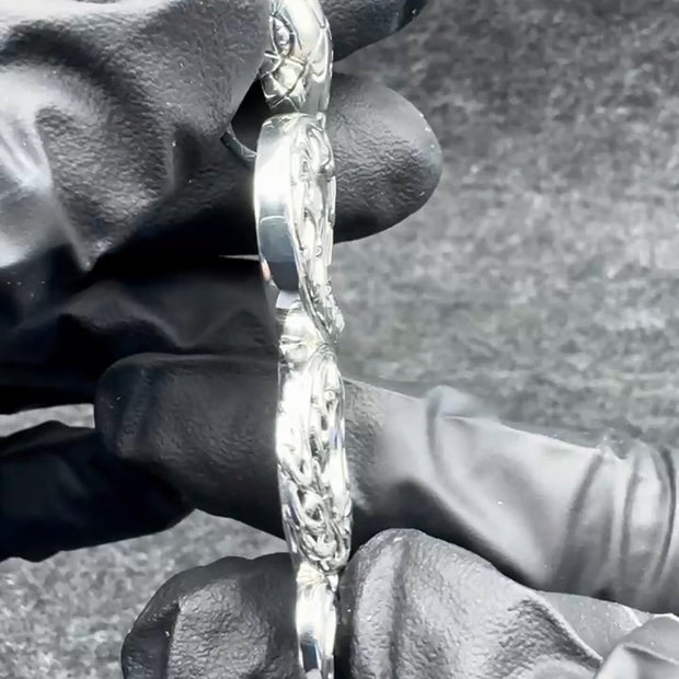 Celtic Snake Sterling Silver Pendant – A Symbol of Transformation and Wisdom TPD6395