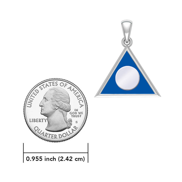 Al-Anon Sterling Silver Pendant with Blue Enamel TPD6413