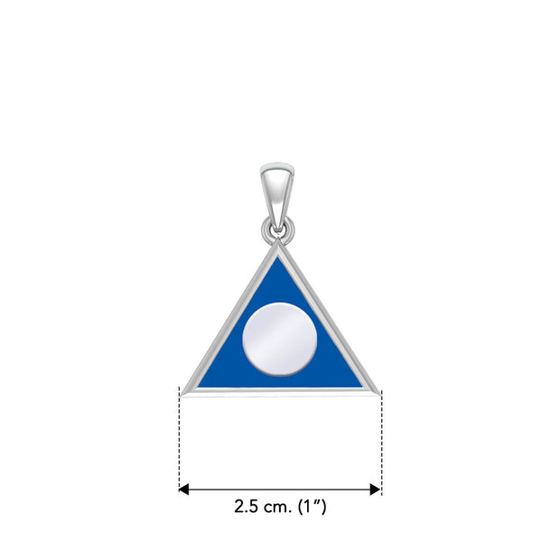 Al-Anon Sterling Silver Pendant with Blue Enamel TPD6413