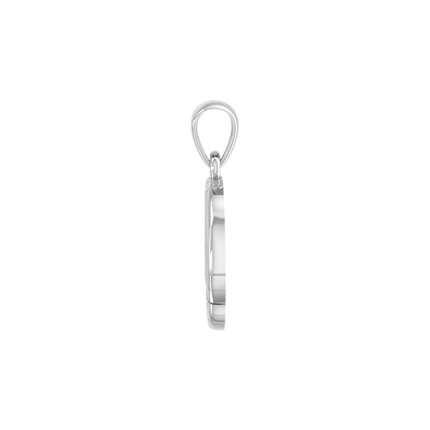 Spiritual Large AA Symbol Sterling Silver Pendant TPD6451