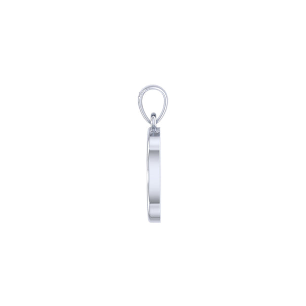 Harm None with Peace Symbols in Yin Yang Sterling Silver Pendant TPD6455