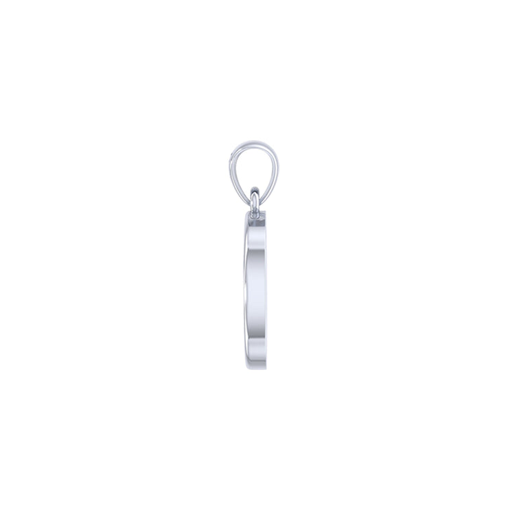 Harm None with Peace Symbols in Yin Yang Sterling Silver Pendant TPD6455
