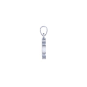 Harm None with Peace Symbols and Crescent Moon Sterling Silver Pendant TPD6457