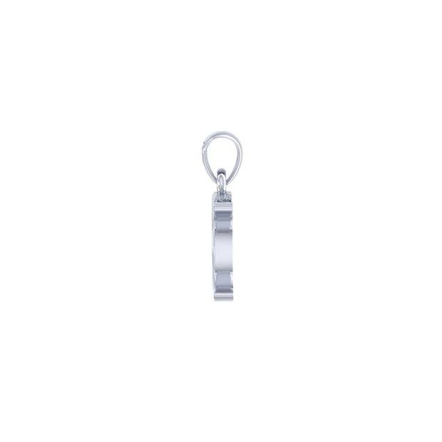 Harm None with Peace Symbols and Crescent Moon Sterling Silver Pendant TPD6457