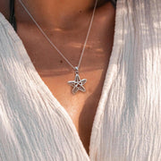 Starfish with Celtic Heart Silver Pendant TPD7003