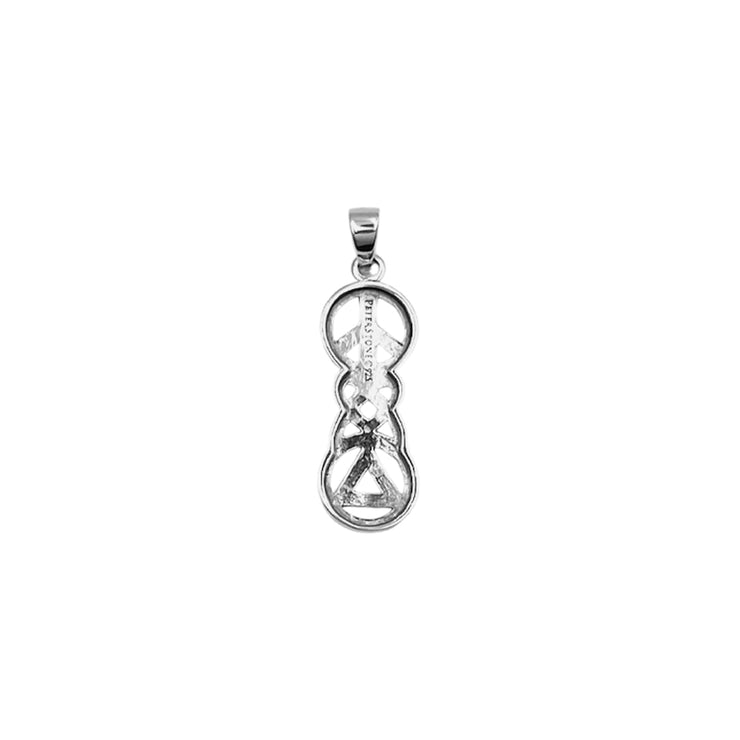 Peace, Celtic Heart and Recovery Silver Pendant TPD7009