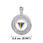 Celtic Knot LGBTQ Pride Pendant TPD729 - Wholesale Jewelry