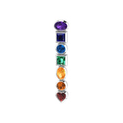 An inspirational healing ~ Sterling Silver Chakra Pendant with Gemstones TPD856 - Wholesale Jewelry