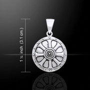 Viking Shield Silver Pendant TPD862 - Wholesale Jewelry