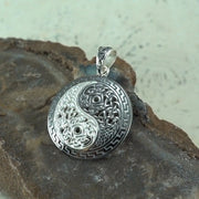 Heal and balance ~ Celtic Knotwork Yin Yang Pendant by Courtney Davis TPD985