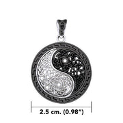Heal and balance ~ Celtic Knotwork Yin Yang Pendant Jewelry TPD985 - Wholesale Jewelry