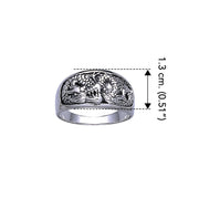 Draon Sterling Silver Ring TR1572