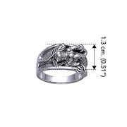 Dragon Sterling Silver Band Ring TR1573