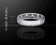 Star Spinner Ring TR1679 - Wholesale Jewelry