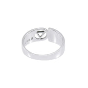 Pride Symbol with Rainbow Color Inlay Silver Ring TR285 - Wholesale Jewelry