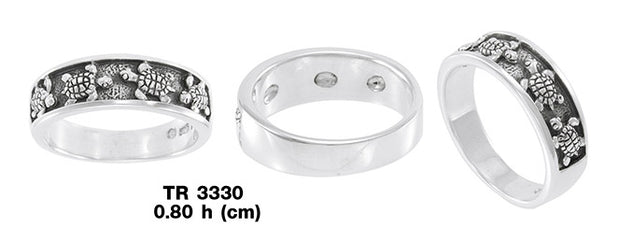 Turtle Sterling Silver Ring TR3330