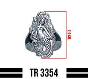 Sea Maiden Sterling Silver Ring TR3354