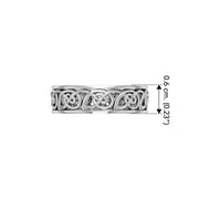 In the circle of life ~ Celtic Knotwork Sterling Silver Ring TR3453 - Wholesale Jewelry